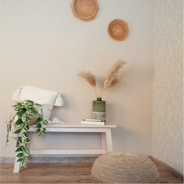 MissPompadour abwaschbare Wandfarbe 1L Beige mit Sand - hohe Deckkraft und Ergiebigkeit - matte, scheuerbeständige Innenfarbe - geruchsarm, wasserbasiert, atmungsaktiv - Die Nützliche