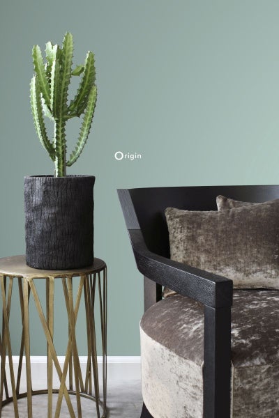 Origin Wallcoverings Tapete Uni Lagunengrün - 53 cm x 10.05 m - 347365