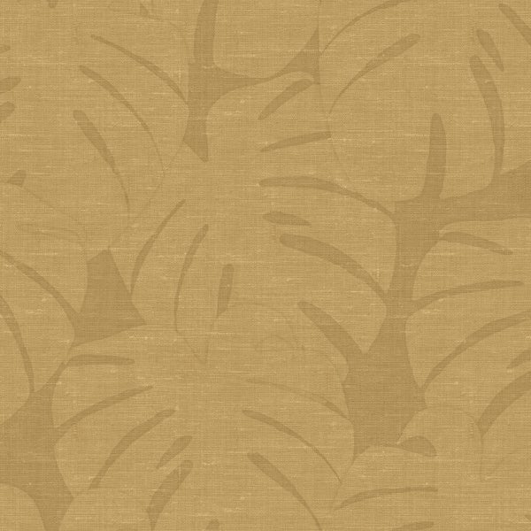 Origin Wallcoverings Tapete tropische Blätter Ockergelb - 50 x 900 cm - 347811