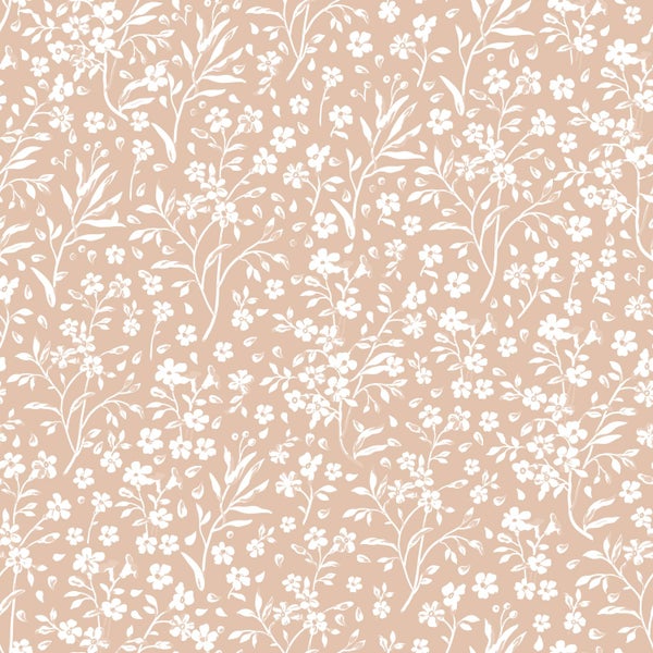 ESTAhome Tapete Blumen Terrakotta - 50 x 900 cm - 139880
