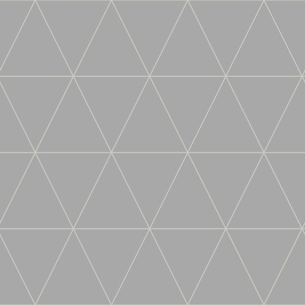 ESTAhome Tapete grafische Dreiecke Grau - 50 x 900 cm - 139813