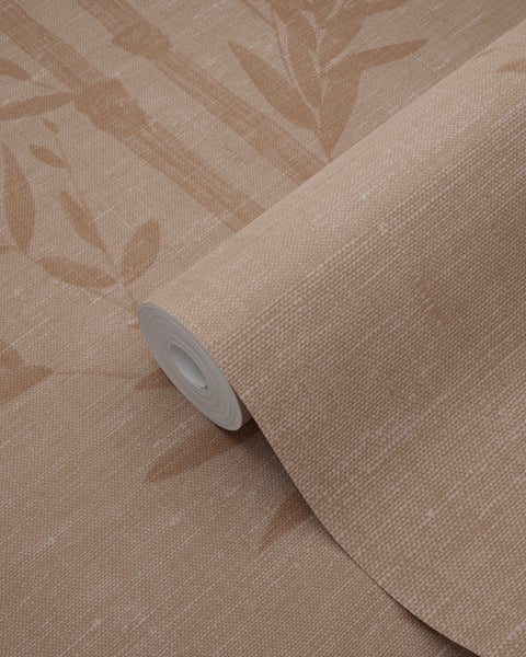 Origin Wallcoverings Tapete Bambusmuster Terrakottarosa - 50 x 900 cm - 347927