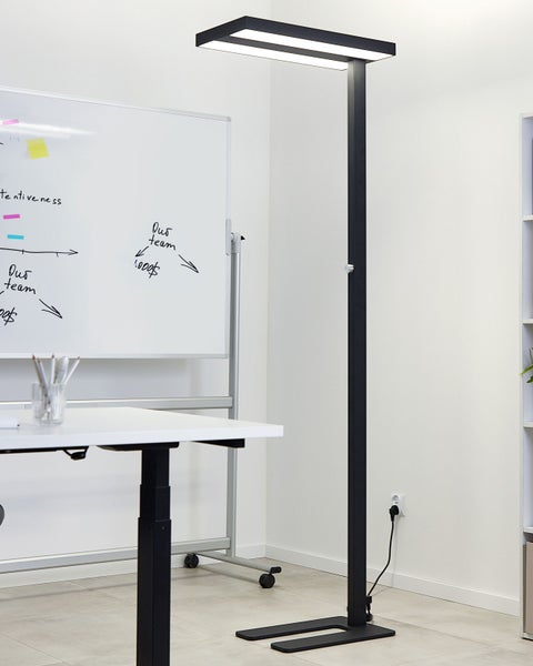 LED Stehlampe TAURUS mit Dimmer Metall Schwarz