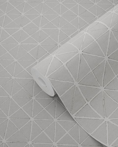 ESTAhome Tapete geometrische Formen Taupe - 53 cm x 10.05 m - 148349
