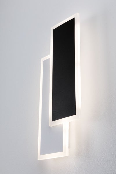 LED Wandleuchte 2Form 4000K 1010lm / 1010lm 230V 8W / 8W Weiß, Schwarz