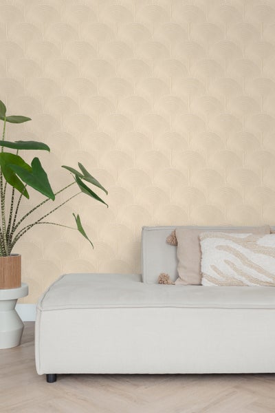 ESTAhome Tapete 3D Muster Beige - 50 x 900 cm - 131101