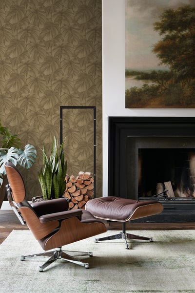 Origin Wallcoverings Tapete 3D Muster Blätter Braun - 50 x 900 cm - 347918