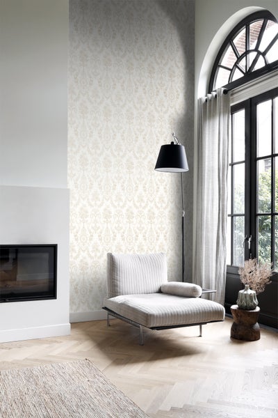 Origin Wallcoverings Tapete Ornamente Weiß - 53 cm x 10.05 m - 326134