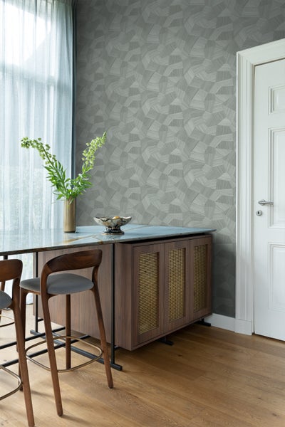 Origin Wallcoverings Tapete 3D-Muster Blaugrau - 53 cm x 10.05 m - 347820