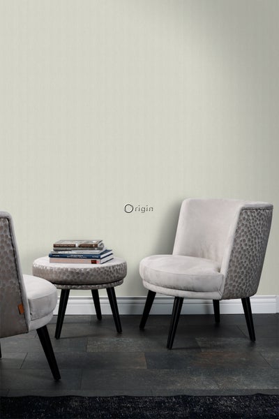 Origin Wallcoverings Tapete Fischgrätmuster Seladongrün - 53 cm x 10.05 m - 347657