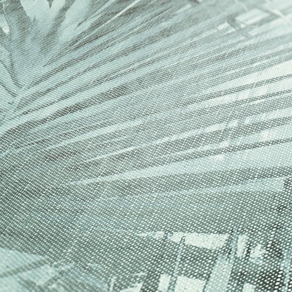 Nahaufnahme einer strukturierten Tapete mit Pflanzenmuster