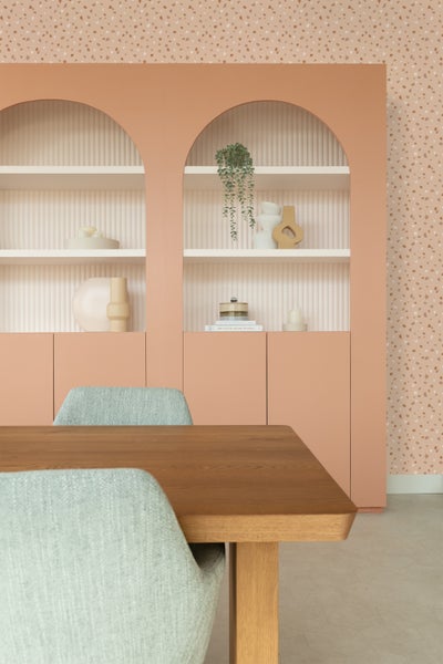 ESTAhome Tapete Terrazzo-Motiv Beige und Terrakotta - 50 x 900 cm - 139825