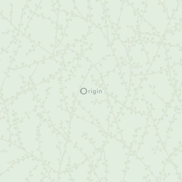 Origin Wallcoverings Tapete Blüte Mintgrün - 53 cm x 10.05 m - 345735