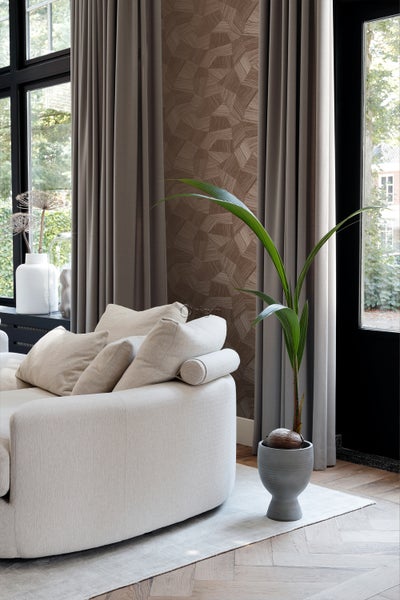 Origin Wallcoverings Tapete 3D-Muster Rostbraun - 53 cm x 10.05 m - 347824