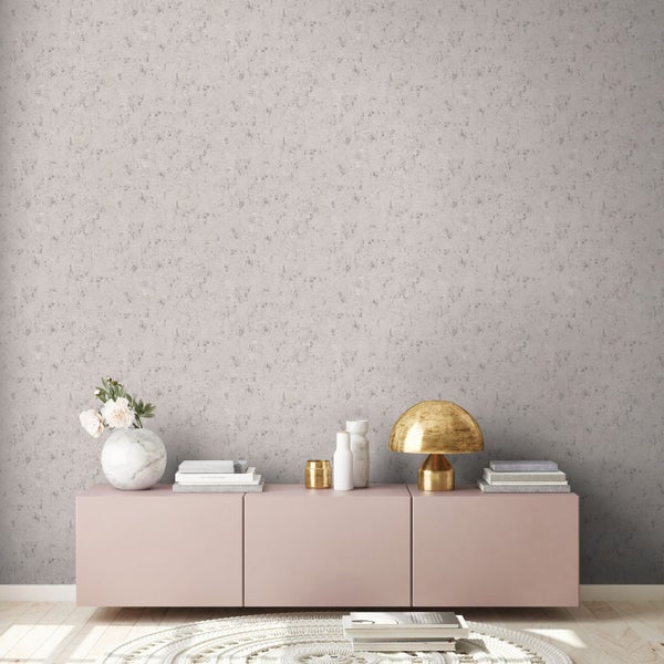 A.S. Création Tapete mit feiner Struktur Grau, Beige, Silber und Metallfarbe - 53 cm x 10.05 m - AS-393873