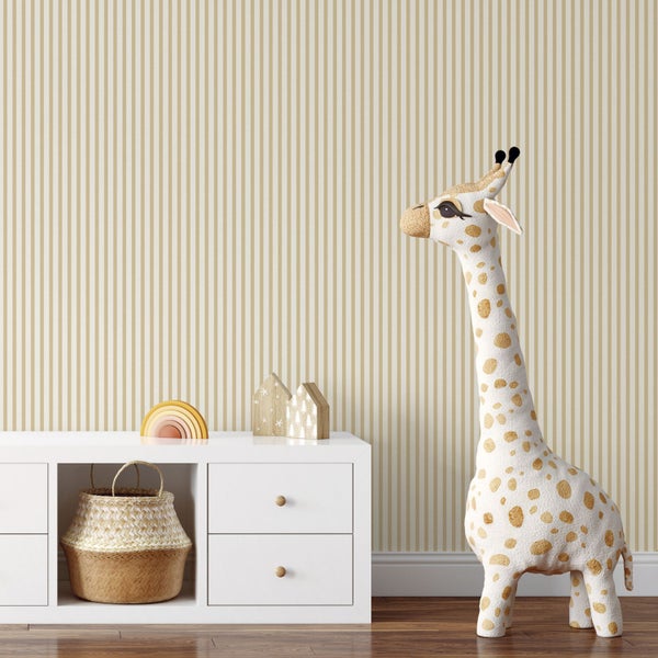 Sanders und Sanders Tapete Streifen Gelb und Beige - 53 cm x 10.05 m - 640705