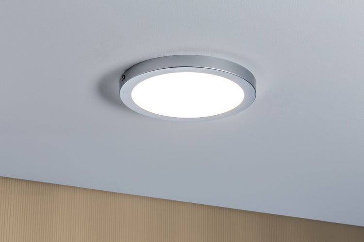 LED Panel Atria rund 220mm 14W 1150lm 2700K Chrom matt dimmbar