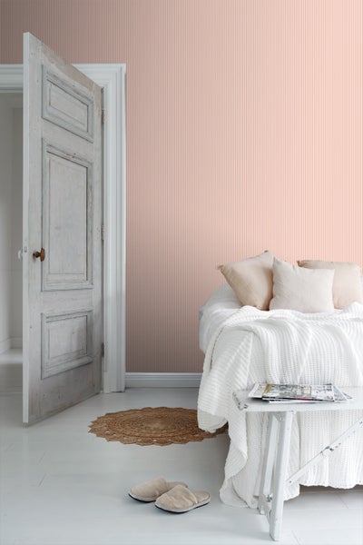 Sanders und Sanders Tapete Streifenmuster Rosa - 50 x 900 cm - 935385
