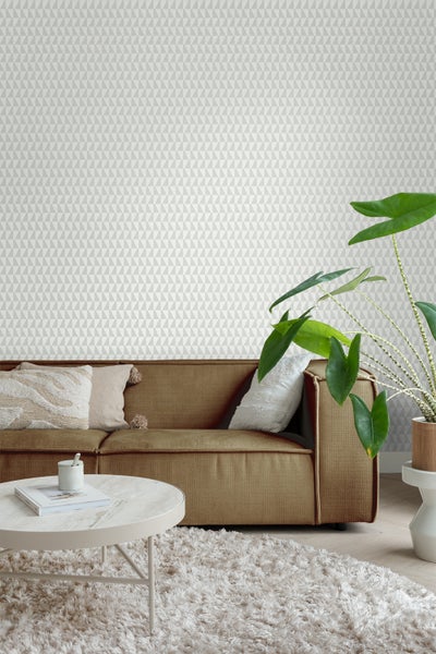 Borastapeter Tapete grafisches Motiv Grüngrau - 53 cm x 10.05 m - 660708