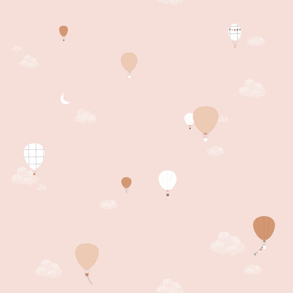 Sanders und Sanders Tapete Luftballons Rosa - 53 cm x 10 m - 640286