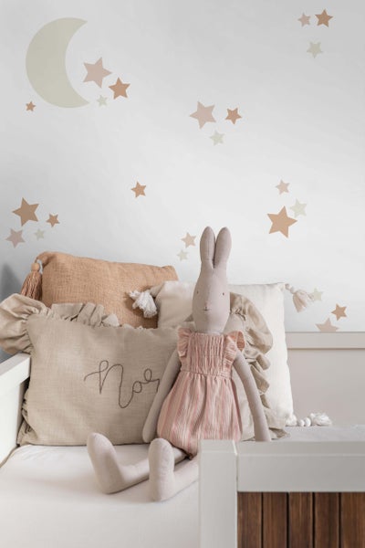 ESTAhome Wandtattoo Sternenhimmel Sandbraun und Terrakotta - 47.5 x 66 cm - 156110