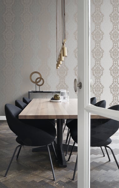 Origin Wallcoverings Tapete Ornamente Taupe und Bronze - 53 cm x 10.05 m - 346212
