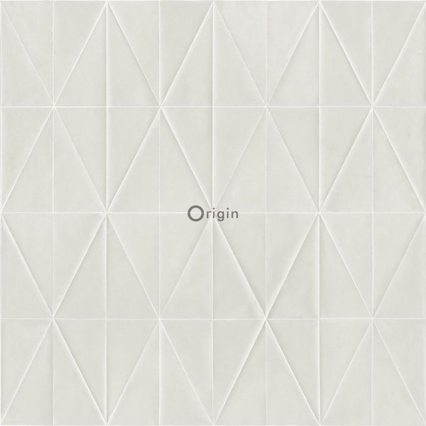 Origin Wallcoverings Tapete grafische Form Hellsilbergrau - 53 cm x 10.05 m - 347232