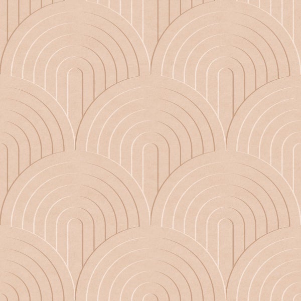 ESTAhome Tapete 3D Muster Pfirsichrosa - 50 x 900 cm - 131109