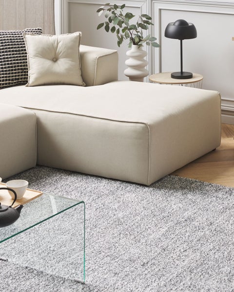 Zottelteppich DEMRE Grau 140 x 200 cm