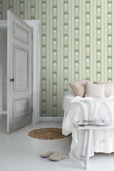 Duro Tapete Blumen Grün - 53 cm x 10.05 m - 661203