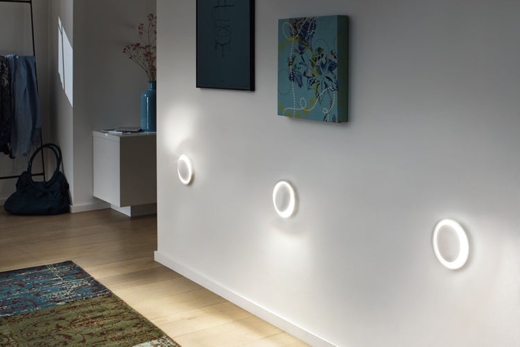 LED Wandeinbauleuchte Neordic Dekorativ rund 123mm 2W 30lm 230V 2700K Weiß matt