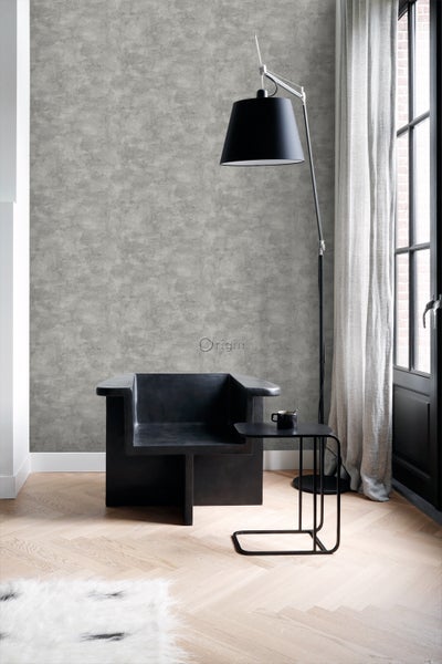Origin Wallcoverings Tapete Betonoptik Dunkelgrau - 53 cm x 10.05 m - 347605