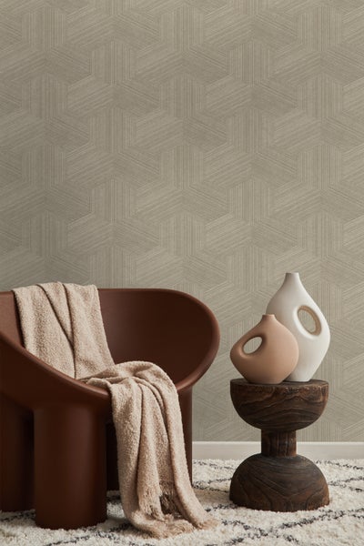 Origin Wallcoverings Tapete 3D-Muster Beige - 50 x 900 cm - 347942
