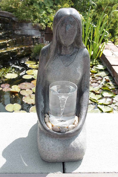Gartenbrunnen Zierbrunnen FoDonna mit Wasserstrudel Effekt 10897