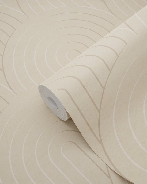 ESTAhome Tapete 3D Muster Beige - 50 x 900 cm - 131107