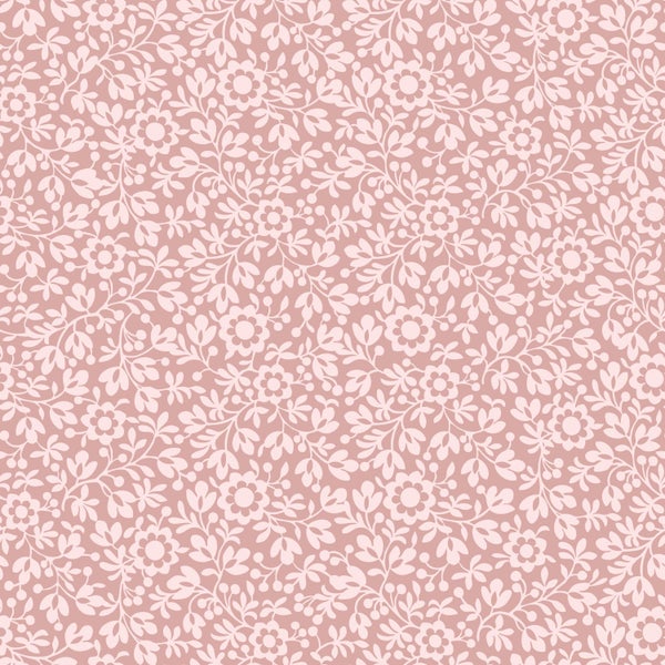 ESTAhome Tapete Blumen Hellrosa - 50 x 900 cm - 131674