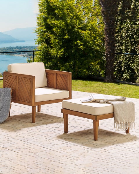 Gartensessel BARATTI Akazienholz Braun
