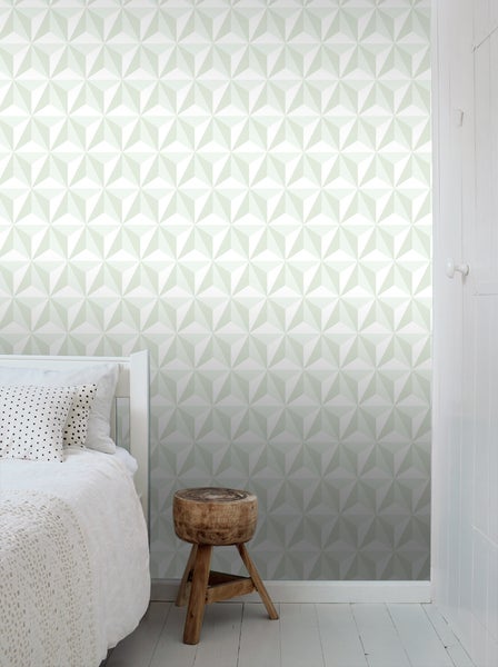ESTAhome Tapete 3D-Muster Mintgrün - 53 cm x 10.05 m - 138913