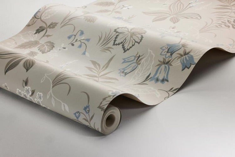 Borastapeter Tapete Blumen Beige - 53 cm x 10.05 m - 660915