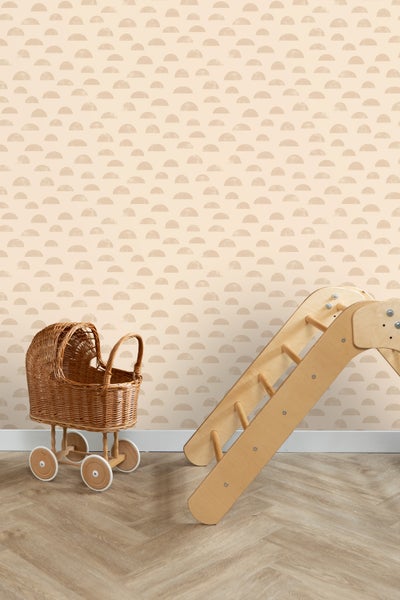 ESTAhome Tapete grafisches Motiv Beige - 53 cm x 10.05 m - 139735