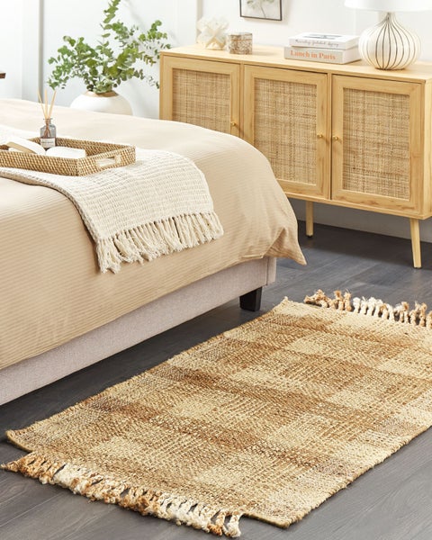 Teppich BERISSA Beige 80 x 150 cm Jute