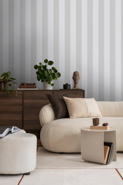 Sanders und Sanders Tapete Streifen Grau - 53 cm x 10 m - 640424