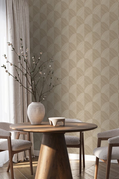 Origin Wallcoverings Tapete 3D Muster Beige - 53 cm x 10.05 m - 347936