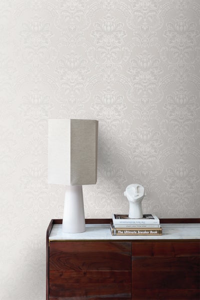 Origin Wallcoverings Tapete Ornamente Grau - 53 cm x 10.05 m - 346524