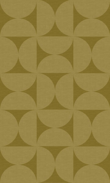Origin Wallcoverings XXL-Vliestapete Halbkreise Ockergelb - 50 x 900 cm - 357226