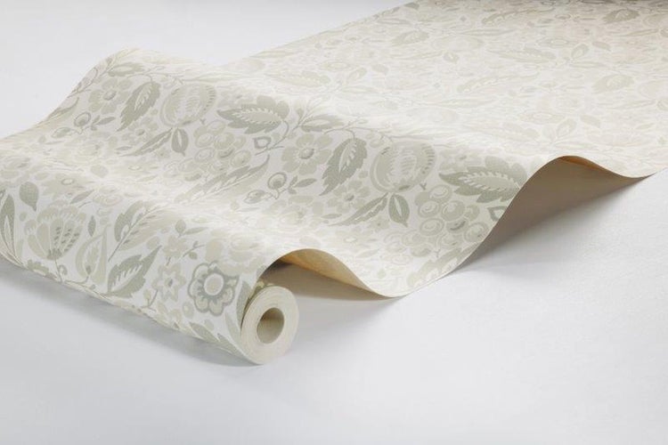 Borastapeter Tapete Blumen Beige - 53 cm x 10.05 m - 660574