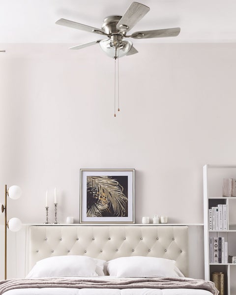 Deckenventilator mit Licht SIRAMA Silber