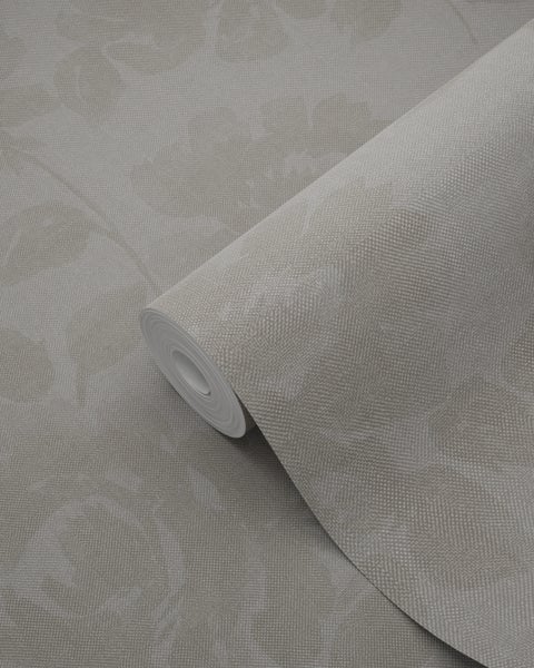Origin Wallcoverings Tapete Rosen Helltaupe - 53 cm x 10.05 m - 347028