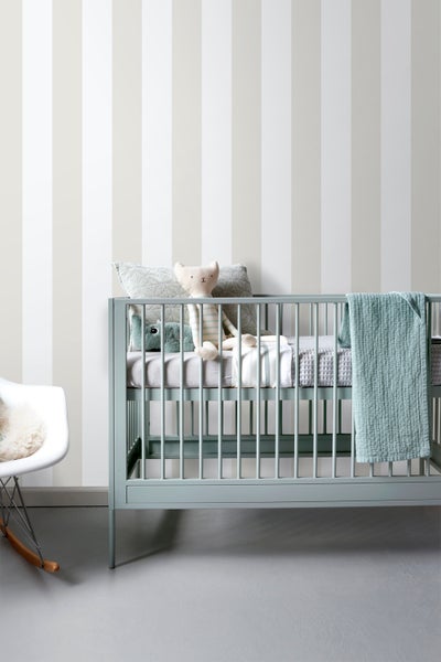 Sanders und Sanders Tapete Streifen Beige und Weiß - 53 cm x 10.05 m - 640659