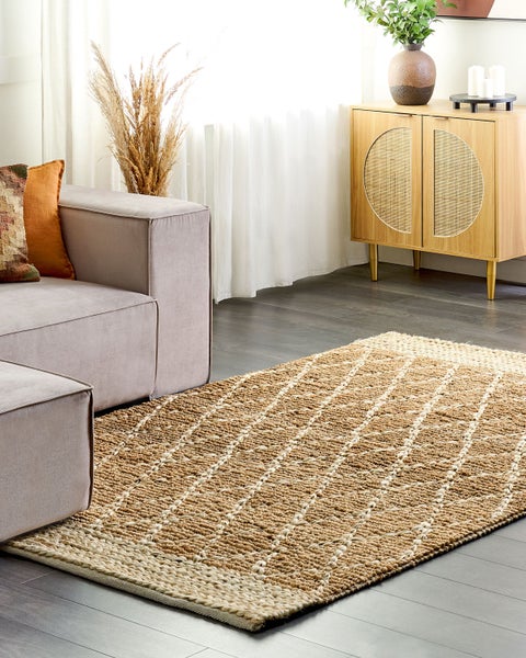 Teppich ZORAVA Beige 160 x 230 cm Jute